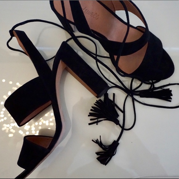 Madewell Shoes - Madewell Black Lace Up Heels